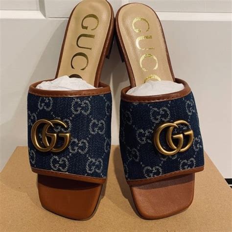 gucci slides women cherry|gucci denim slides.